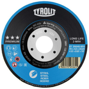 Tyrolit brusný kotouč Z-MAX 125x4x22,23 ZA24S PREMIUM ocel