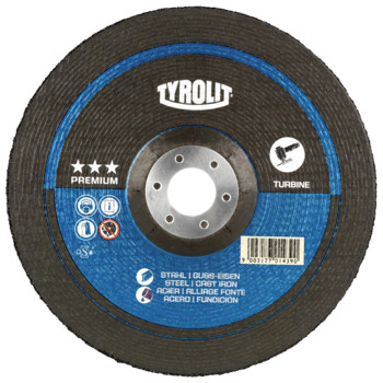 Tyrolit brusný kotouč T-GRIND 125x7x22,23 ZA24T PREMIUM ocel/litina
