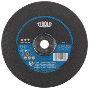 Tyrolit depressed-centre cutting disc 230×2.5×22.23 mm A30 PREMIUM steel/stainless steel