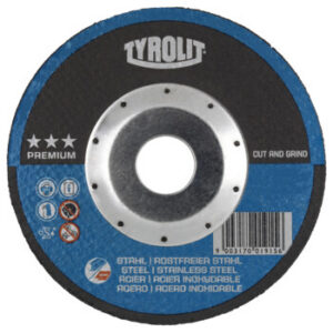 Tyrolit řezný kotouč CUT&GRIND vypouklý 115x2x22,23 mm A46 PREMIUM ocel/nerez